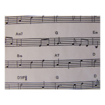 Music Notes Personalized Invitations