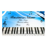 Music Notes Piano Keyboard Business Card