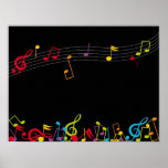 music notes posters