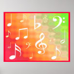 Music notes posters