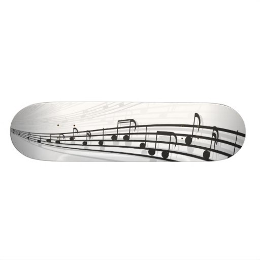 music notes skateboard deck