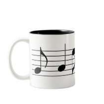 Music Notes & Staff Mugs