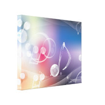 Music Notes Surreal Fantasy Gallery Wrapped Canvas