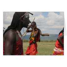 Music on the Massai Mara in Kenya Card
