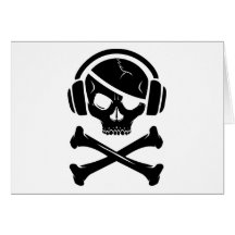 Music Pirate Piracy anti-riaa icon Card