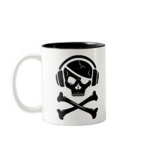 Music Pirate Piracy anti-riaa icon Coffee Mugs
