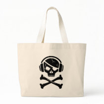 Music Pirate Piracy anti-riaa logo Bags