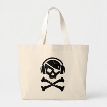 Music Pirate Piracy anti-riaa logo Bags