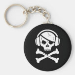 Music Pirate Piracy anti-riaa logo Key Chain