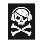 Music Pirate Piracy anti-riaa logo postcards