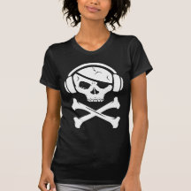 Music Pirate Piracy anti-riaa logo Tshirts