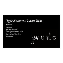 Music Professional  Business Card