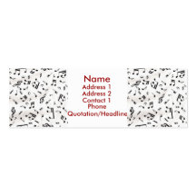 Music Profile Card Business Cards