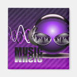 Music Pumping In My Ears Refrigerator Magnets