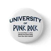 music-punk rock pinback button