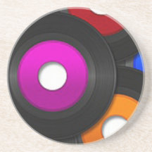 Music Record 45's Coaster