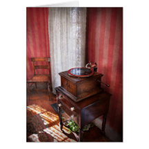 Music - Record - Granny is going to dance later Greeting Cards