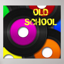 Music Record "Old School" Print