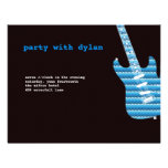 Music Rock Star Bar Mitzvah Reception Personalized Invitations
