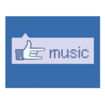 Music Rocks postcard