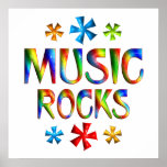 MUSIC ROCKS PRINT