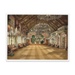 Music room, Neuschwanstein Castle, Upper Bavaria, Postcard