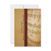 Music School or Performing Arts Academy Graduation Custom Invite