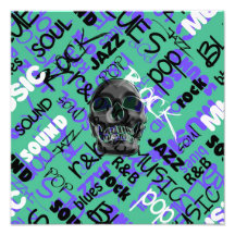 Music Skull Art Photo
