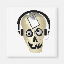 Music Skull Magnets