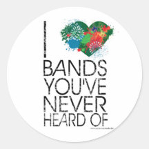 Music Snob Round Sticker