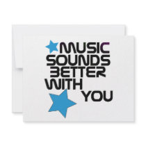 Music Sounds Better With You Custom Announcements