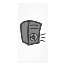 Music Speaker Personalized Photo Card
