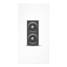 Music Speaker Photo Card Template