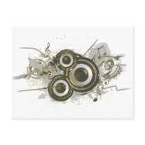 Music - Speaker Swirl Post Cards