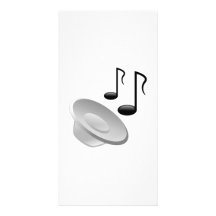 Music Speaker with Notes Photo Greeting Card