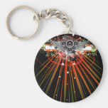 Music Speakers In Flight With Laser Beams Keychains