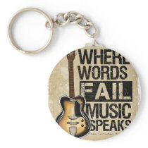 music speaks key chains
