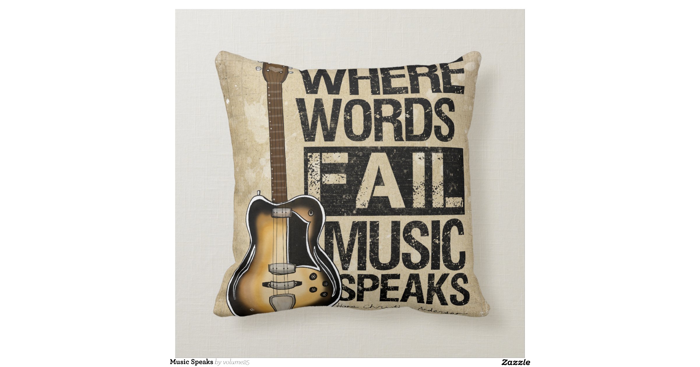 Music Speaks Throw Pillows Zazzle