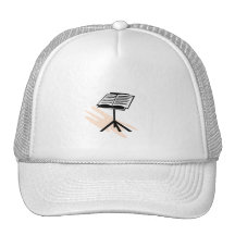Music stand graphic design image hats