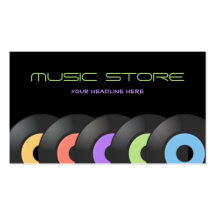 Music Store business card