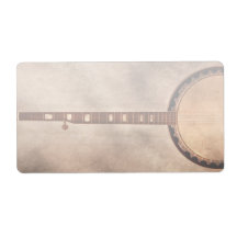 Music - String - Banjo Custom Shipping Label