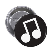 Music Symbol Pinback Button
