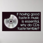 "Music Tastes Funny" Posters posters
