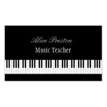 Music Teacher - Business Card