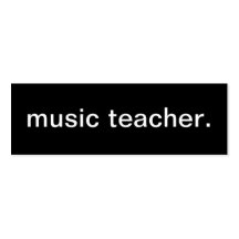 Music Teacher Business Card