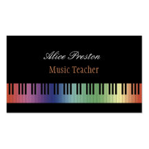 Music Teacher - Business Card