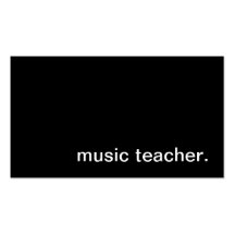 Music Teacher Business Card