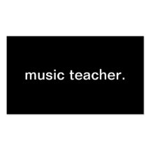 Music Teacher Business Card Template