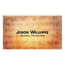 Music teacher Business Cards
