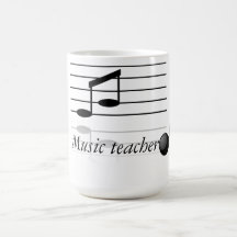 Music teacher coffee mugs